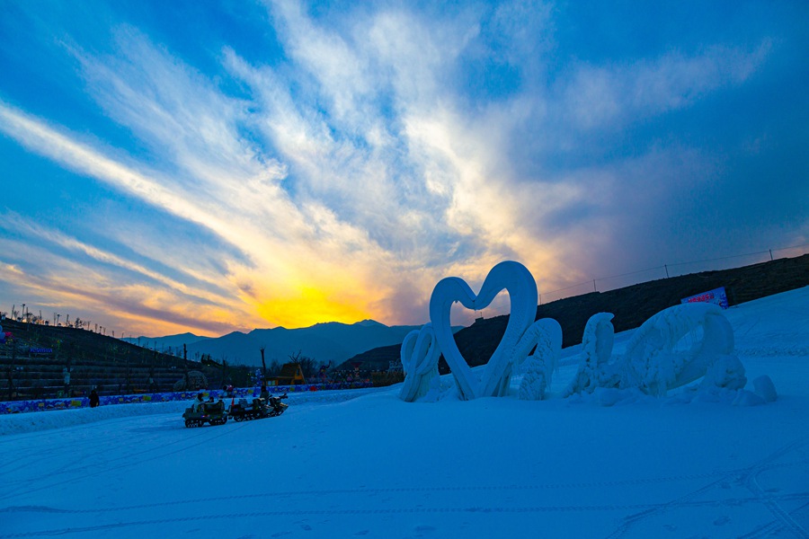 冰雪世界。榆中縣委宣傳部供圖